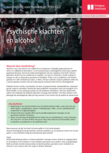 Psychische klachten en alcohol: handreiking voor huisarts en POH-GGZ